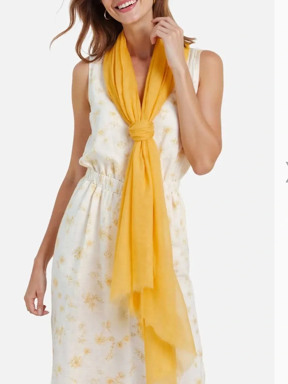 Ovcio // Featherlight Daffodil Cashmere Scarf